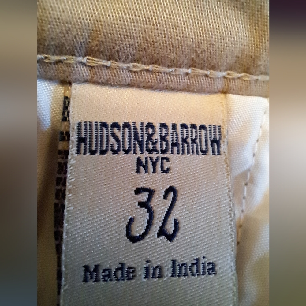 Hudson & Barrow Men's 32 Khaki Chino Shorts NWT - Picture 13 of 16